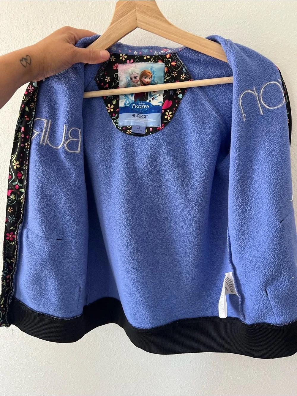BURTON | Burton x Disney Frozen Elsa Base Layer Lightweight Fleece Zip Up | M